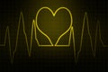 ECG Electrocardiogram.Abstract pulse image