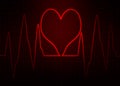 ECG Electrocardiogram.Abstract pulse image