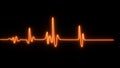 ECG Electrocardiogram. Heart beat line end of life. Art design health medical heartbeat pulse. Abstract concept graphic element Royalty Free Stock Photo