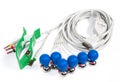 ECG Electrodes And Cable Royalty Free Stock Photo