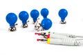 ECG Electrodes And Cable Royalty Free Stock Photo