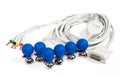 ECG Electrodes And Cable Royalty Free Stock Photo