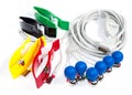 ECG Electrodes And Cable Royalty Free Stock Photo