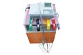 ECG machine isolated under the white background Royalty Free Stock Photo