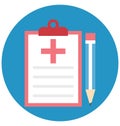 Ecg report, electrocardiogram, Isolated Vector icon that can be easily modified or edit