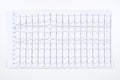 ECG with rhythm disturbance, high heart rate Royalty Free Stock Photo