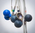 ECG suckers hanging Royalty Free Stock Photo