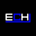 ECH letter logo creative design with vector graphic, ECH Royalty Free Stock Photo