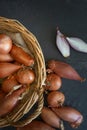 Echalion shallots Royalty Free Stock Photo