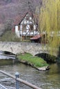 Unterhausen village in Lichtenstein valley, Baden Wuettemberg, Germany Royalty Free Stock Photo