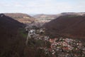 Unterhausen village in Lichtenstein valley, Baden Wuettemberg, Germany Royalty Free Stock Photo