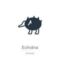 Echidna icon vector. Trendy flat echidna icon from animals collection isolated on white background. Vector illustration can be Royalty Free Stock Photo