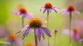 Echinacea - coneflower close up in the garden