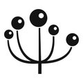 Echinacea plant icon, simple style
