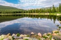 Echo Lake at Mount Evans in Idaho Springs Colorado Royalty Free Stock Photo