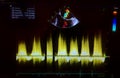 Echocardiogram colorful probe targeting map and waveforms