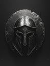 Echoes of Antiquity: Spartan Helmet and Shield. Generative ai