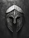 Echoes of Antiquity: Spartan Helmet and Shield. Generative ai