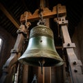 Echoes of history Old bell stands as a historic relic