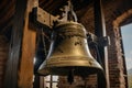 Echoes of history Old bell stands as a historic relic