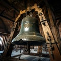 Echoes of history Old bell stands as a historic relic