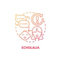 Echolalia concept icon Royalty Free Stock Photo