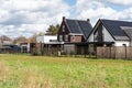 Echt, Limburg, The Netherlands, Country style houses with sun cells on the roof