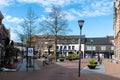 Echt, Limburg, The Netherlands - The lively main market square of the village