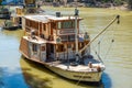 Historic paddle steamer Amphibious on Murray River.