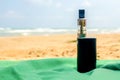 Ecig summer beach Royalty Free Stock Photo