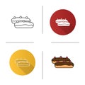 Eclair cake icon Royalty Free Stock Photo