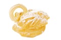 Eclair swan dessert.