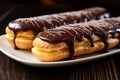 Eclairs with chocolate topping, a divine and indulgent dessert treat