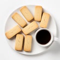 Delicious Shortbread Biscuits With Coffee - A Perfect Pairing