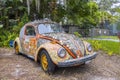 Eclectic, Artistic Volkswagon At Whimseyland Bowling Ball House in Safety Harbor