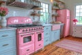 Colorful 'Eclectic Kitchen Wonderland' trend.