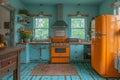 Colorful 'Eclectic Kitchen Wonderland' trend.