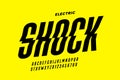Eclectric shock style font design