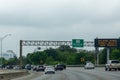 Eclipse Ended sign on the highway in the day of the solar eclipse in San Antonio, Texas