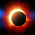 Eclipse - heavenly night sky body Royalty Free Stock Photo