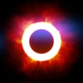 Eclipse - heavenly night sky body Royalty Free Stock Photo