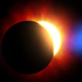 Eclipse - heavenly night sky body Royalty Free Stock Photo