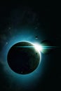 Eclipse Space Background