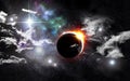 Eclipse Universe Starscape Background Royalty Free Stock Photo