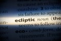 Ecliptic Royalty Free Stock Photo