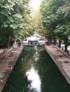 Ecluse of the Canal Saint Martin in Paris, France.