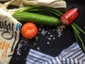 Eco bag with fresh vegetables