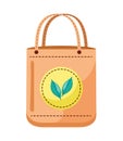 eco bag with leafs