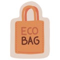 eco bag in sticker