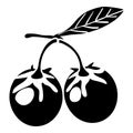 Eco berry icon, simple style Royalty Free Stock Photo